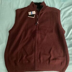 Sweater vest XL burgundy